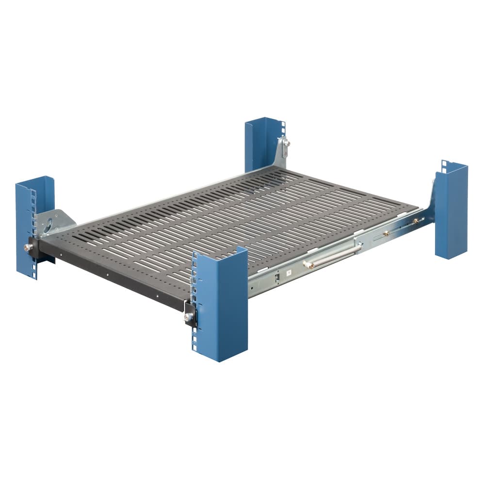 Tool-less Medium Duty Sliding Equipment Shelf (desktop image) Tool-less Medium Duty Sliding Equipment Shelf (desktop image)