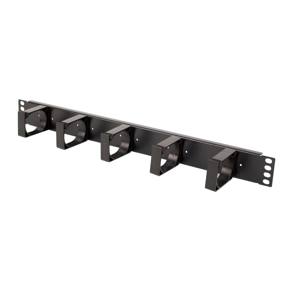 1U Cable Management, Plastic D-Rings (desktop image) 1U Cable Management, Plastic D-Rings (desktop image)