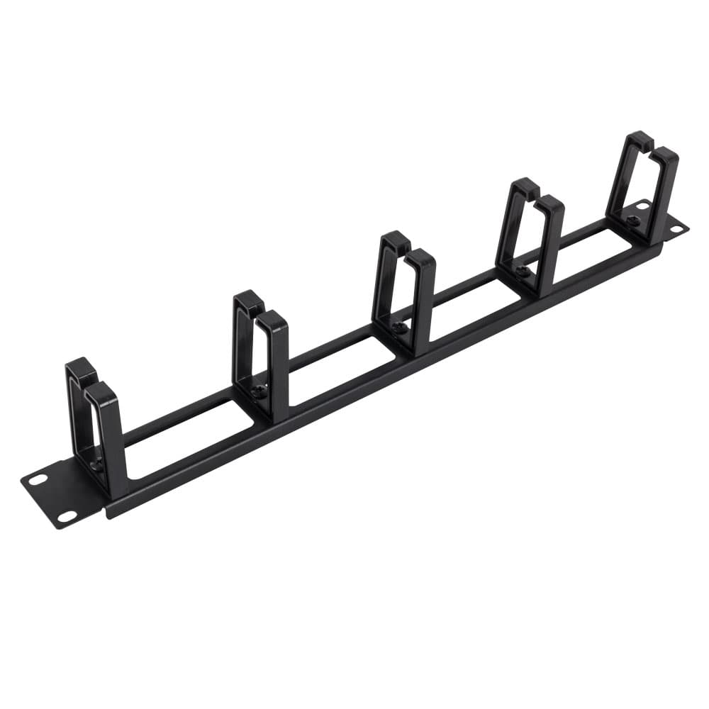 1U Horizontal Cable Manager, Plastic D-rings (desktop image) 1U Horizontal Cable Manager, Plastic D-rings (desktop image)