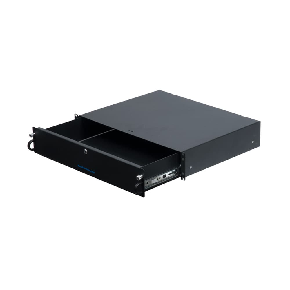 2U Lockable Rackmount Drawer (desktop image)