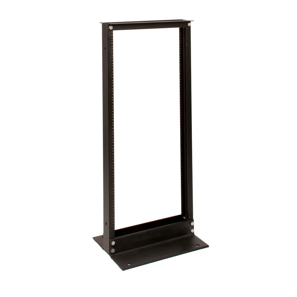 24U Telco 2 Post Rack Black Finish 12-24 Threads (desktop image) 24U Telco 2 Post Rack Black Finish 12-24 Threads (desktop image)