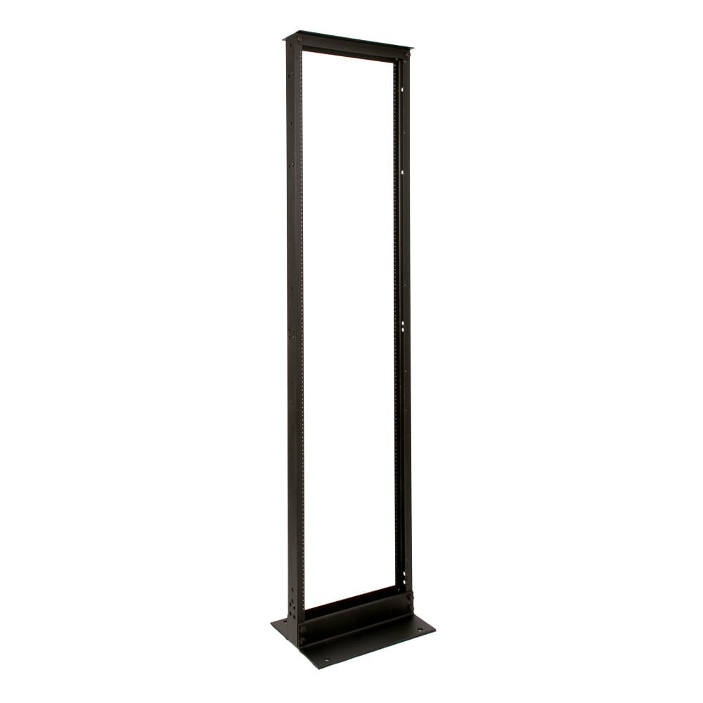 45U Telco 2 Post Rack Black Finish 12-24 Threads (desktop image) 45U Telco 2 Post Rack Black Finish 12-24 Threads (desktop image)